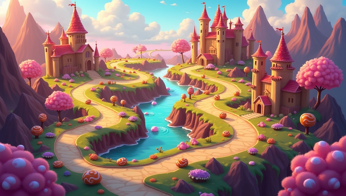 Royal Candy World Map